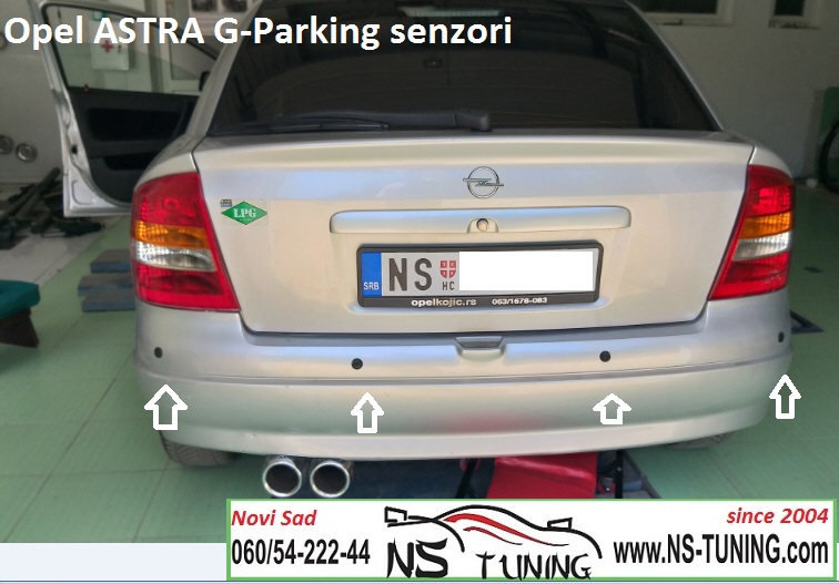 opel astra g ugradnja parking senzora novi sad ns tuning auto servis ekran led zvucno